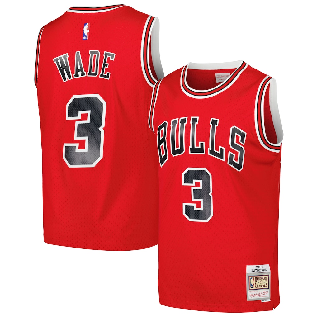Men's Chicago Bulls Dwyane Wade Mitchell & Ness Red 2016/17 product image 1