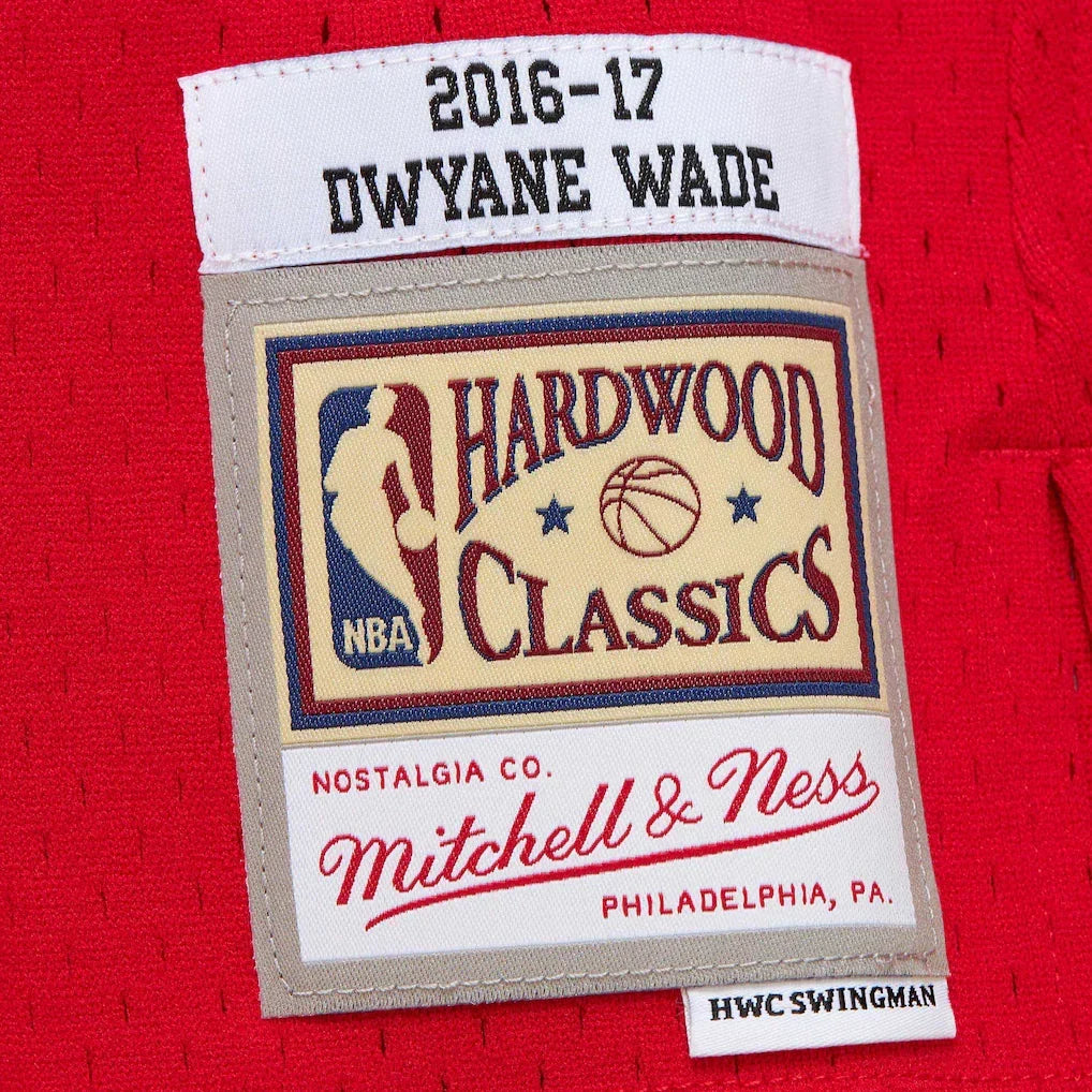 Men's Chicago Bulls Dwyane Wade Mitchell & Ness Red 2016/17 product image 5