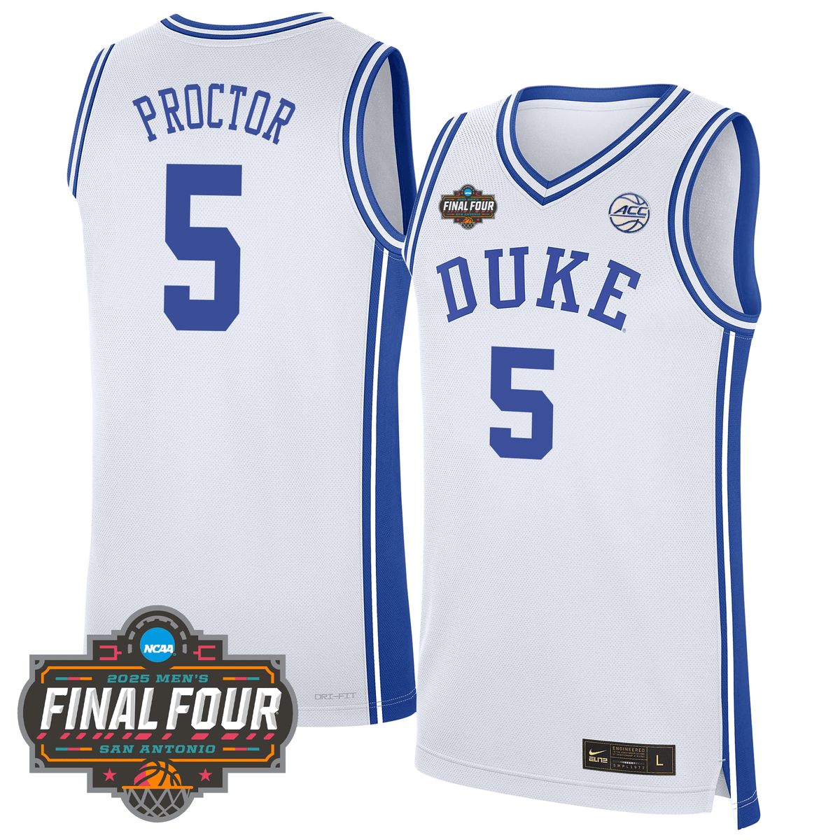 Custom DUKE Basketball 24/25 Jersey - Final Four Patch product image 1