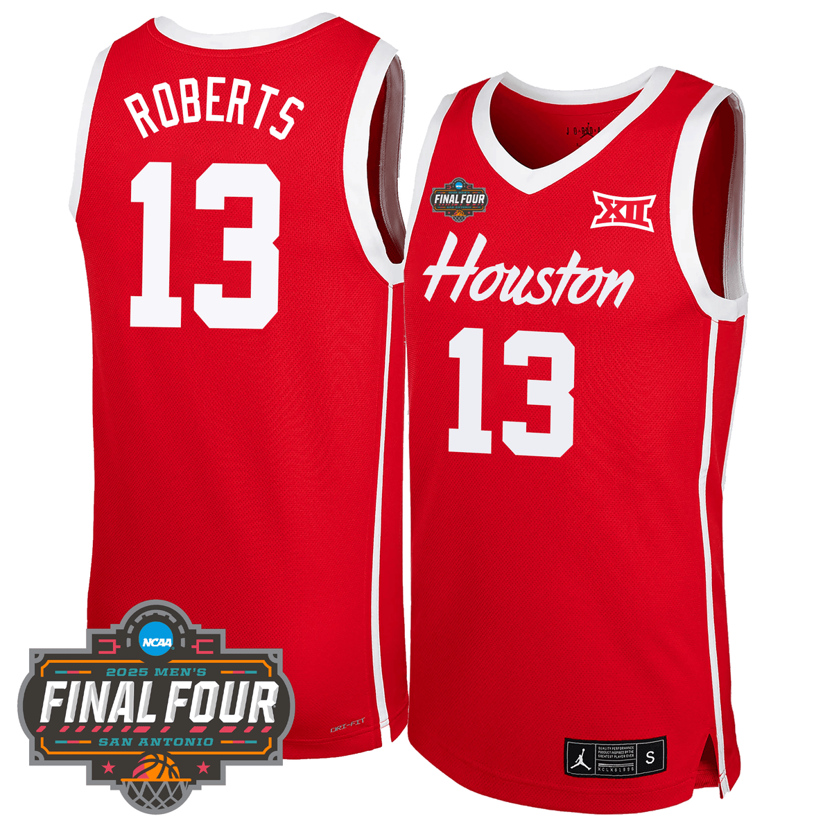 Custom HOU Basketball 24/25 Jersey - Final Four Patch product image 1