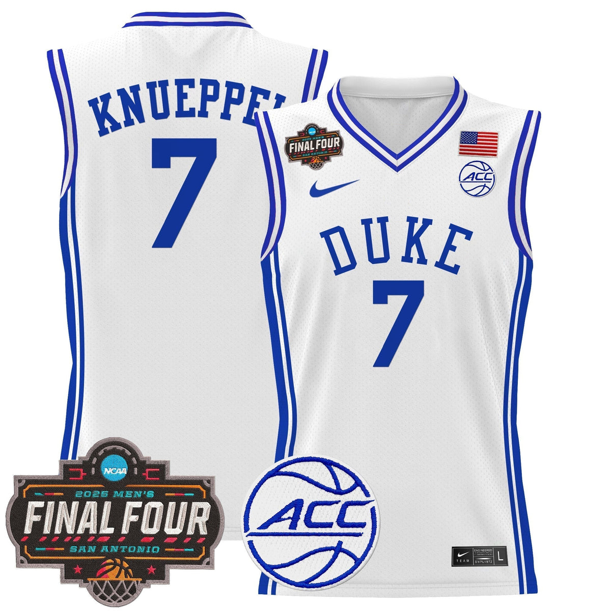 DUKE 2025 Final Four Patch Basketball Jersey - Stitched product image 14