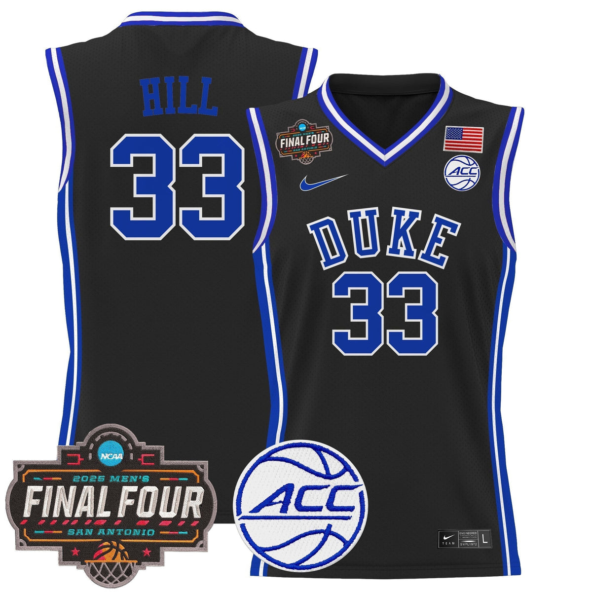 DUKE 2025 Final Four Patch Basketball Jersey - Stitched product image 11