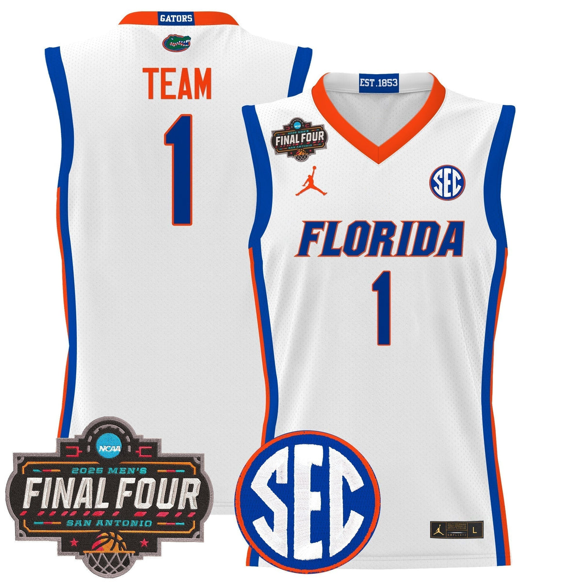 UF 2025 Final Four Patch Basketball Jersey - Stitched product image 10