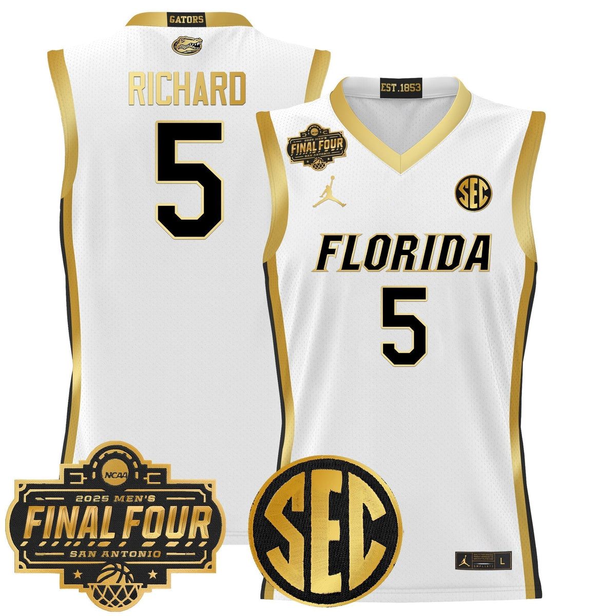 UF 2025 Final Four Patch Basketball Jersey - Stitched product image 32