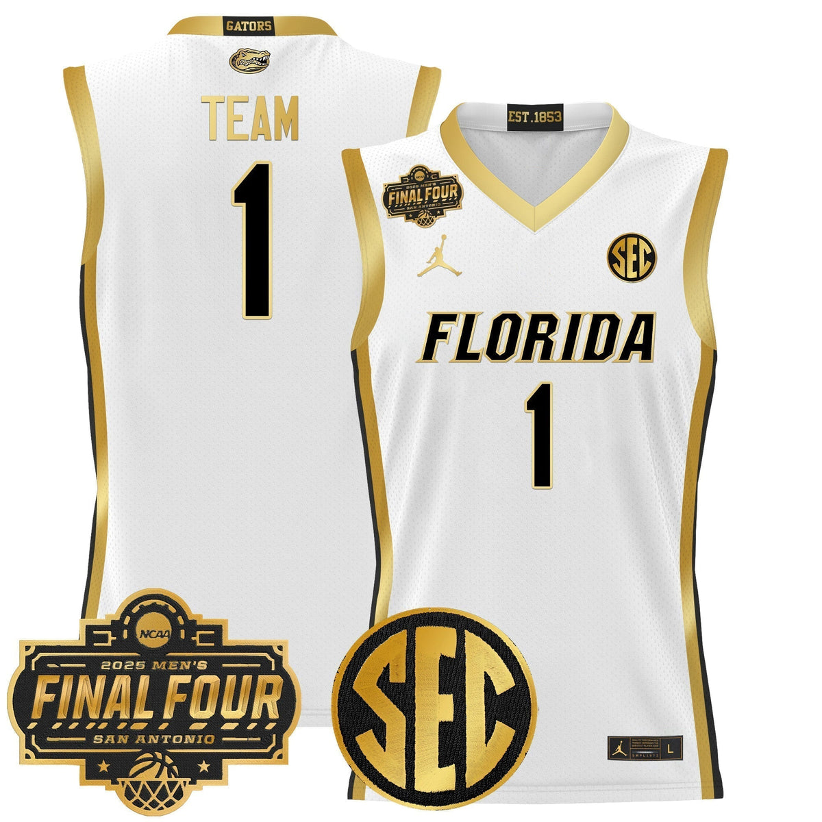 UF 2025 Final Four Patch Basketball Jersey - Stitched product image 35