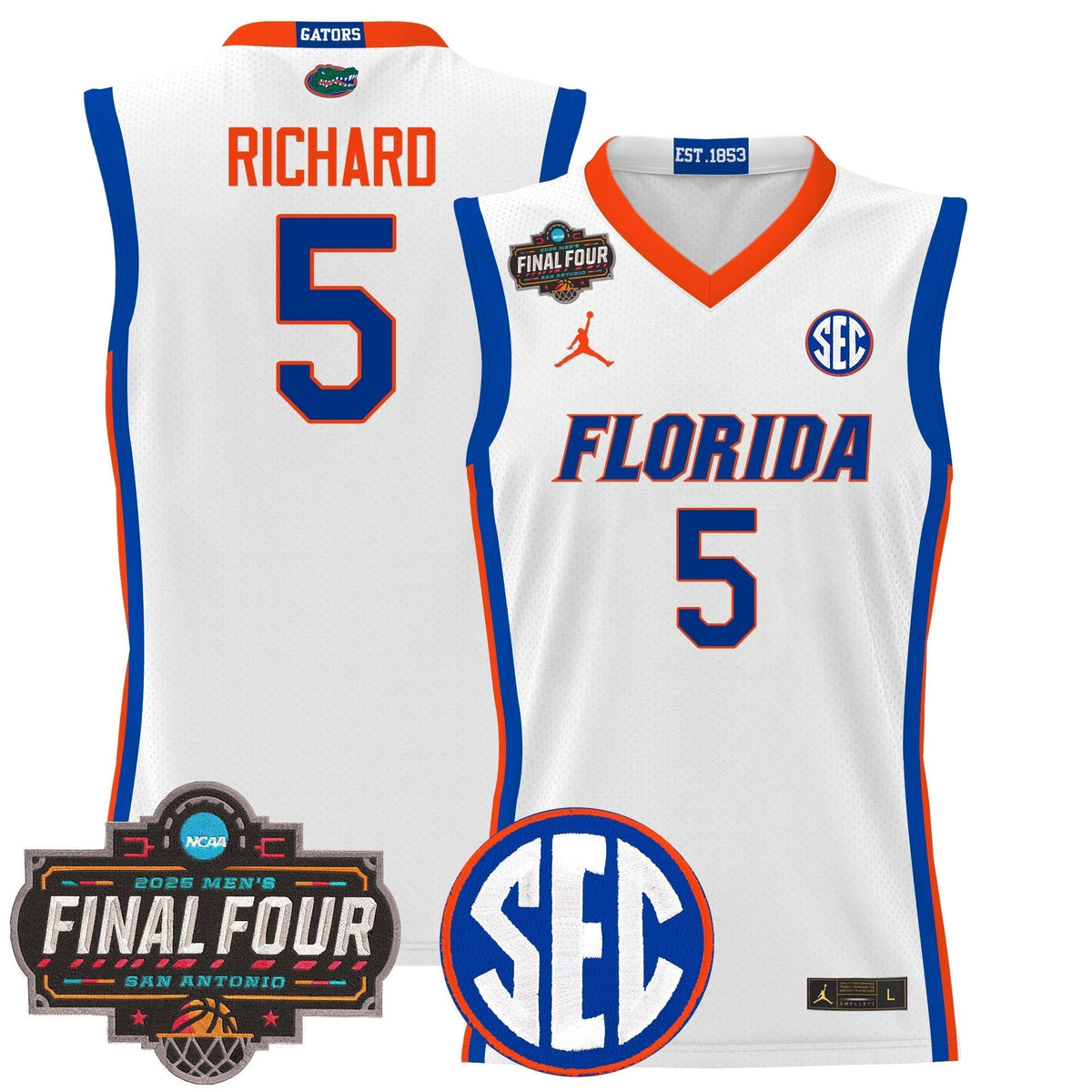 UF 2025 Final Four Patch Basketball Jersey - Stitched product image 4