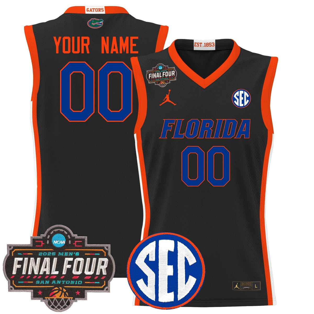 UF 2025 Final Four Patch Basketball Custom Jersey - Stitched product image 3