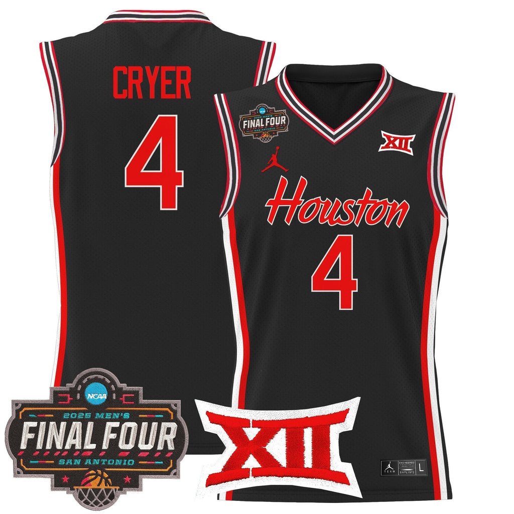 HOU 2025 Final Four Patch Basketball Jersey - Stitched product image 12