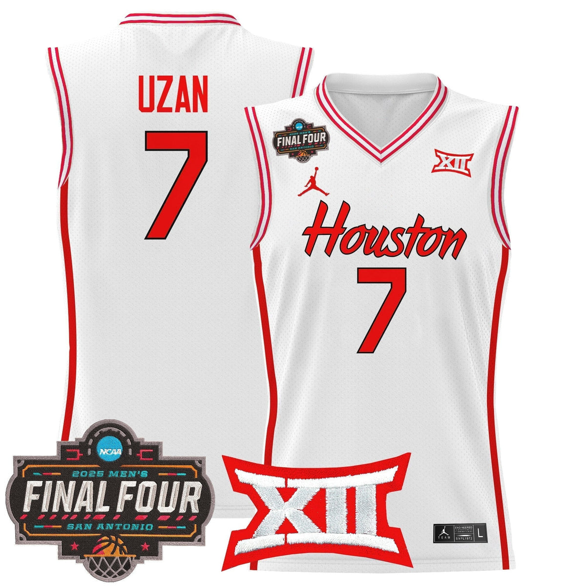 HOU 2025 Final Four Patch Basketball Jersey - Stitched product image 5