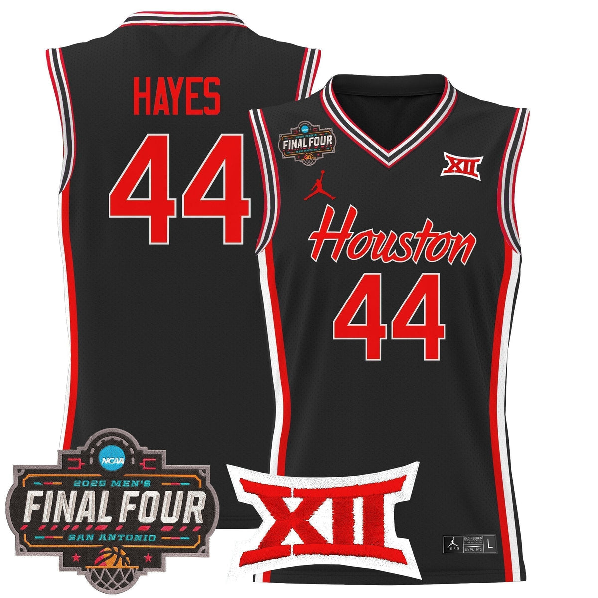 HOU 2025 Final Four Patch Basketball Jersey - Stitched product image 19