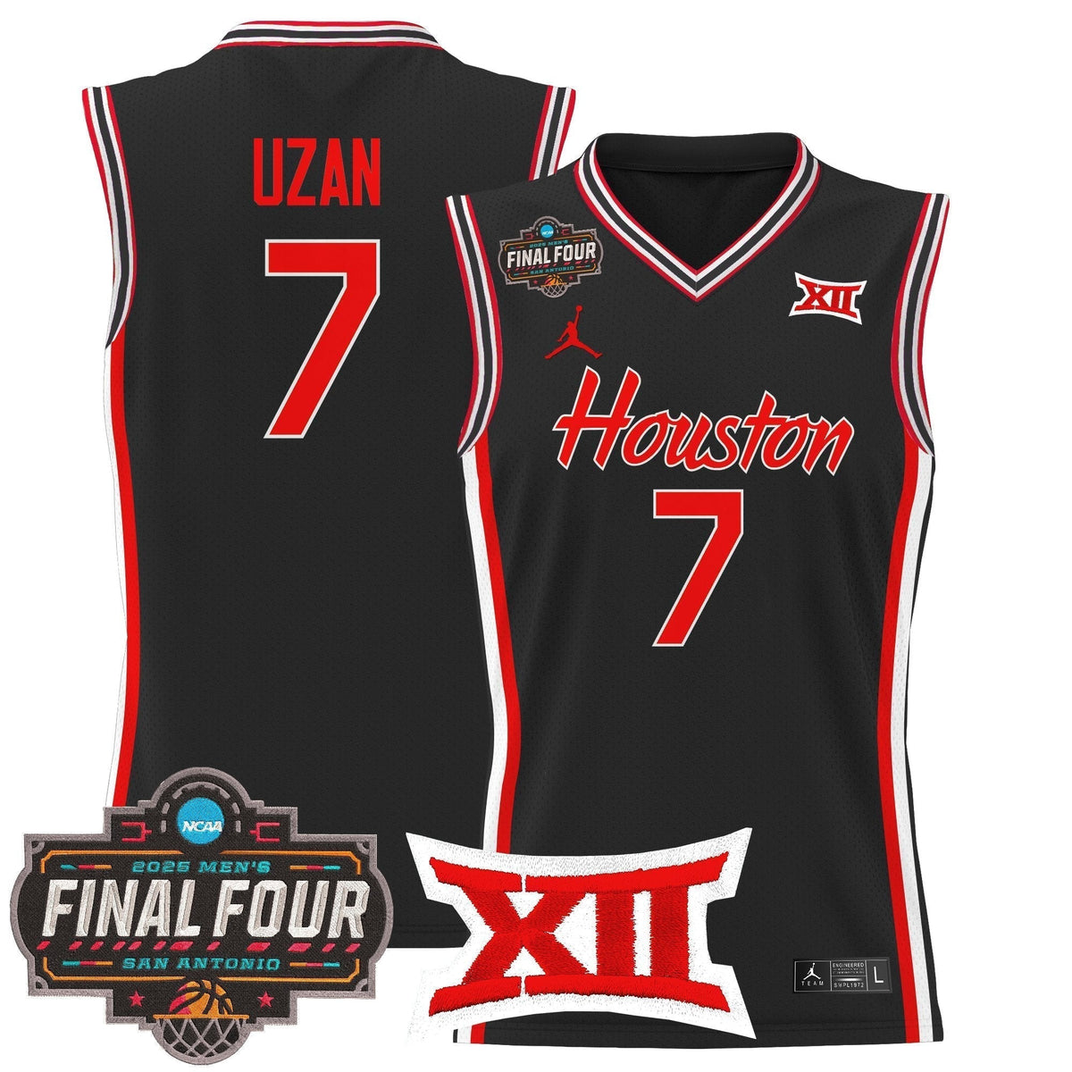 HOU 2025 Final Four Patch Basketball Jersey - Stitched product image 16
