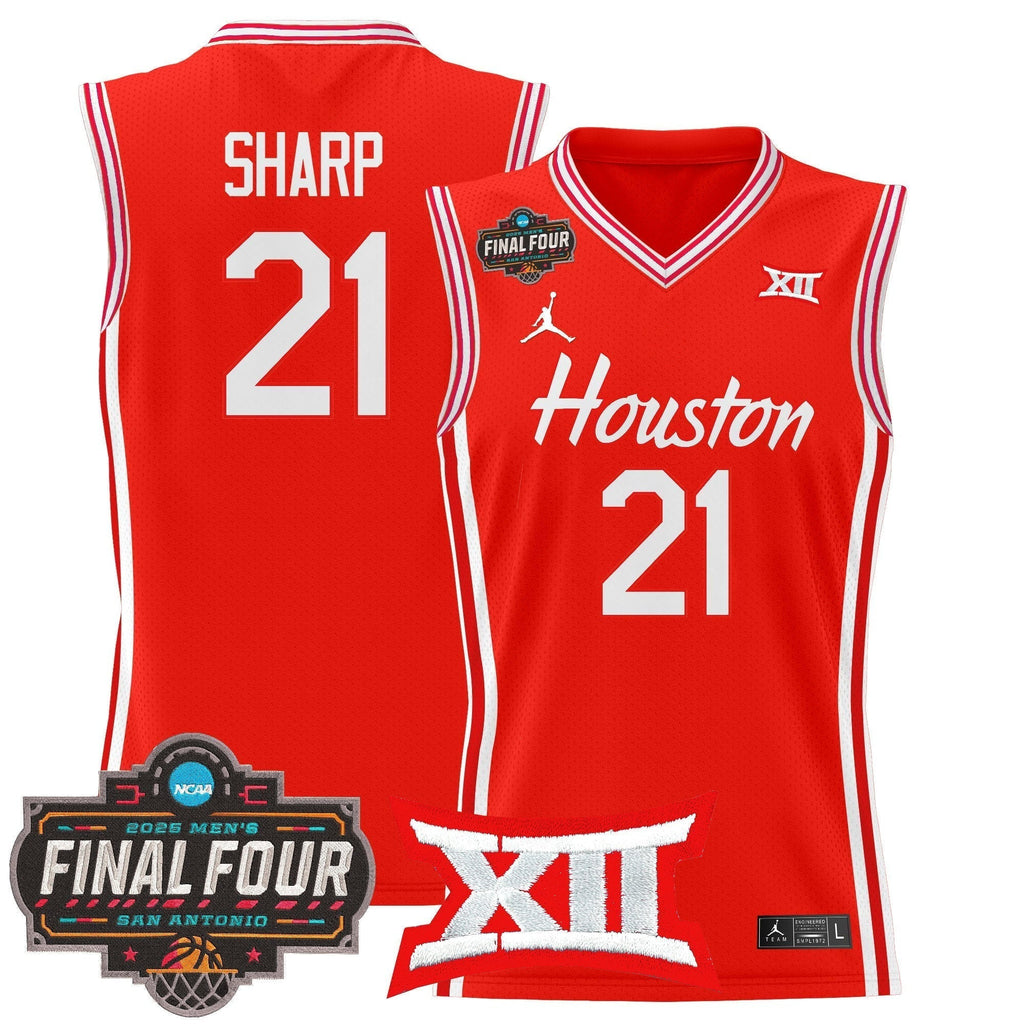 HOU 2025 Final Four Patch Basketball Jersey - Stitched product image 25