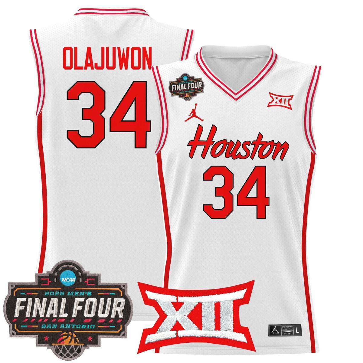 HOU 2025 Final Four Patch Basketball Jersey - Stitched product image 11
