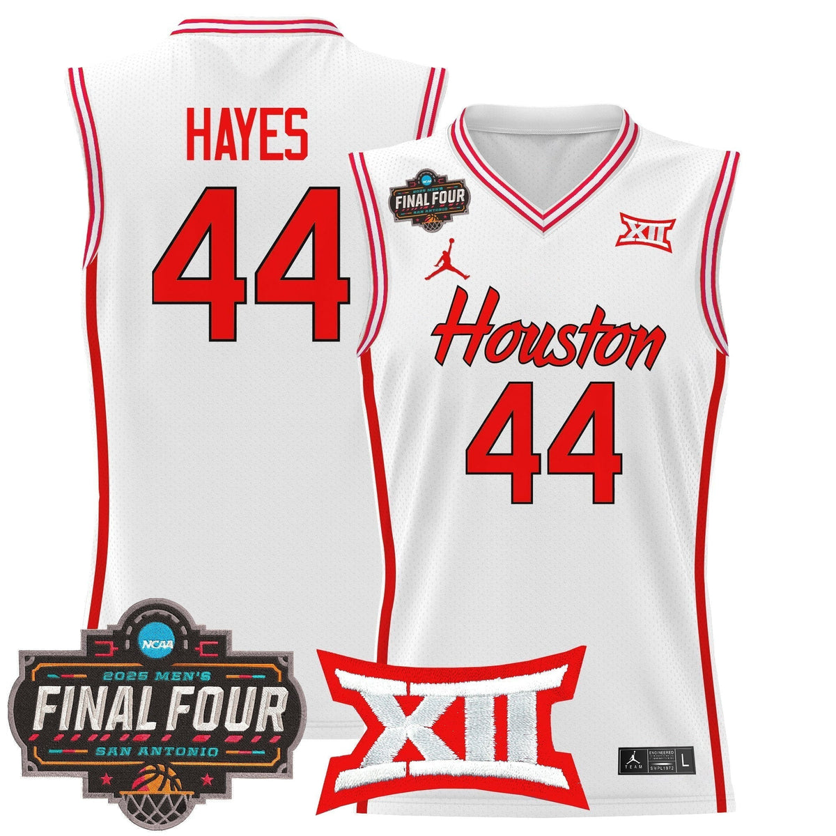 HOU 2025 Final Four Patch Basketball Jersey - Stitched product image 9
