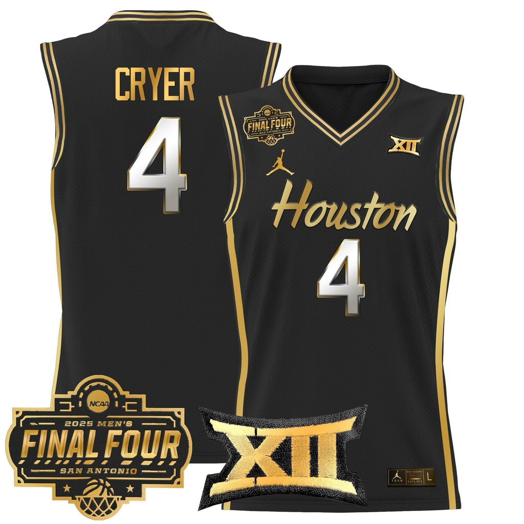 HOU 2025 Final Four Patch Basketball Jersey - Stitched product image 29