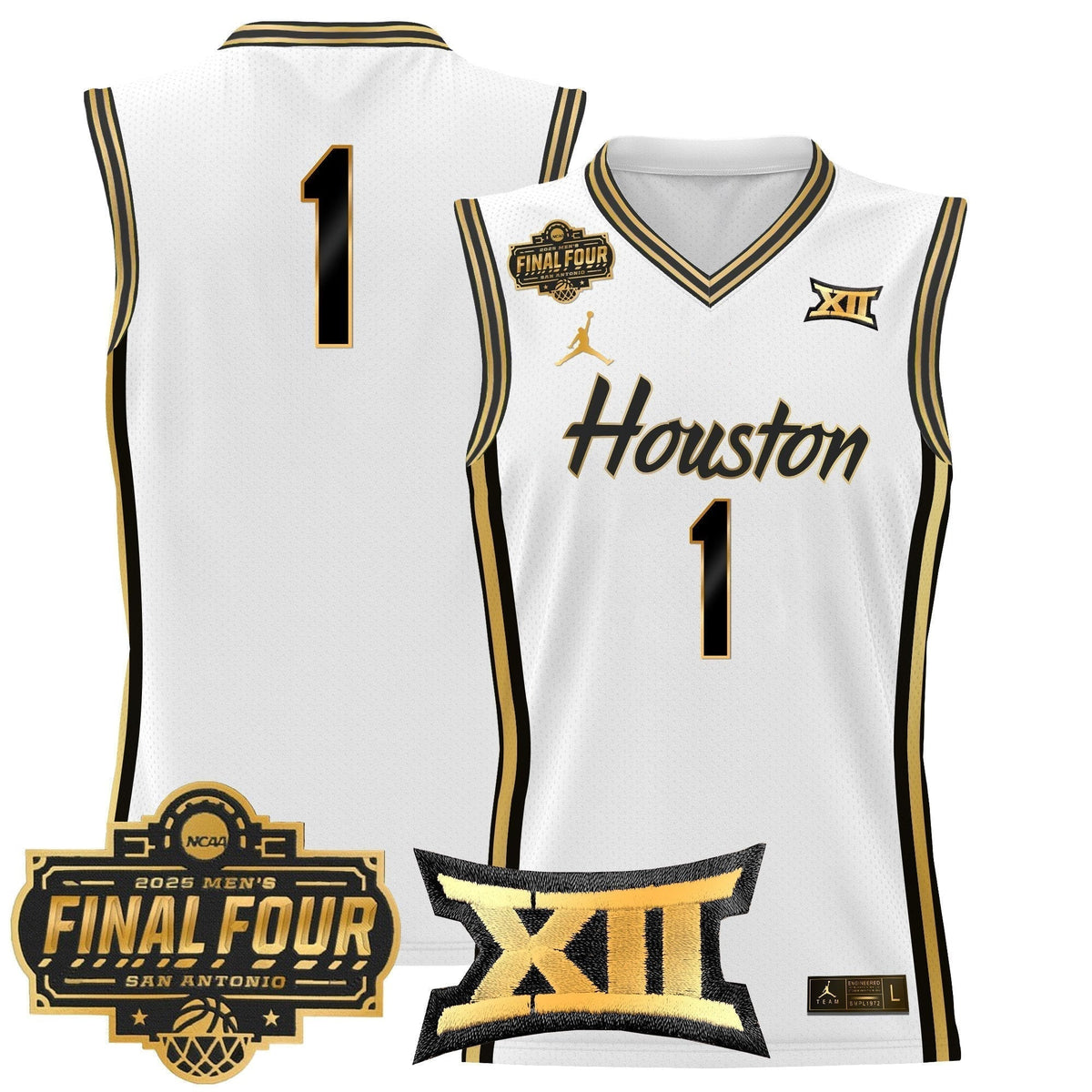 HOU 2025 Final Four Patch Basketball Jersey - Stitched product image 42