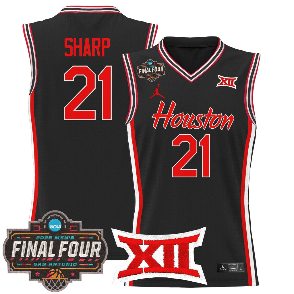 HOU 2025 Final Four Patch Basketball Jersey - Stitched product image 18