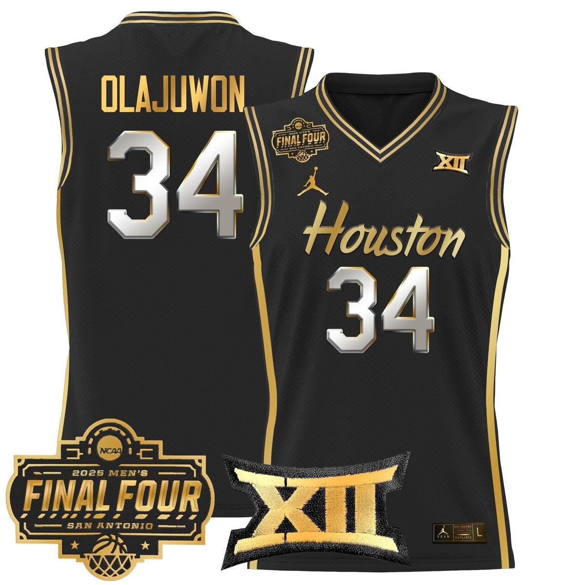 HOU 2025 Final Four Patch Basketball Jersey - Stitched product image 34
