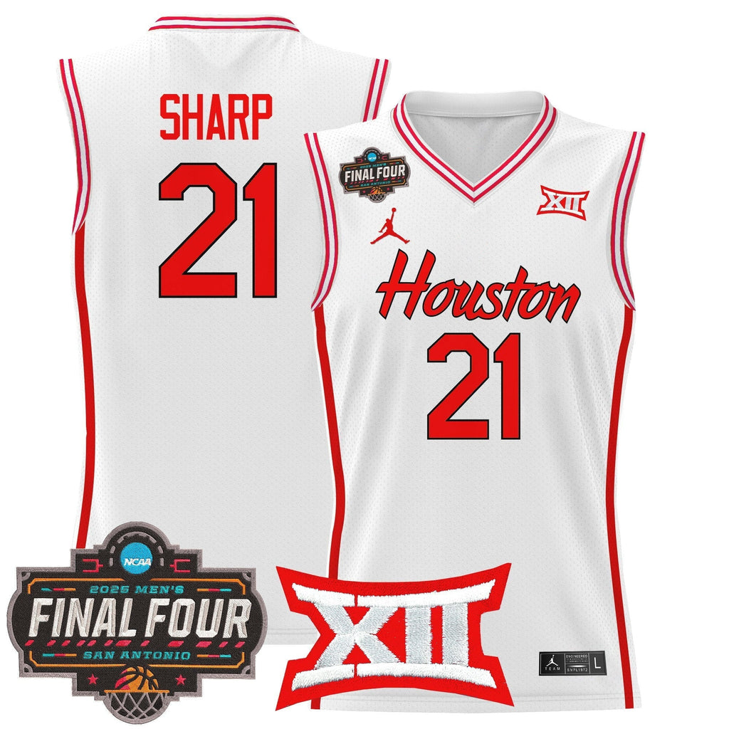 HOU 2025 Final Four Patch Basketball Jersey - Stitched product image 7