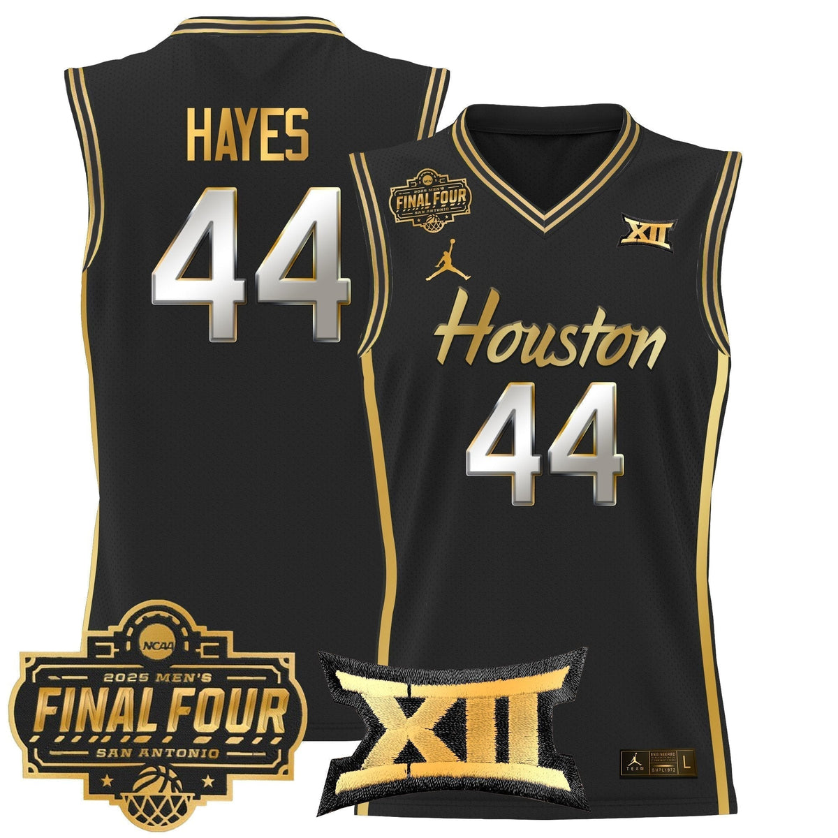 HOU 2025 Final Four Patch Basketball Jersey - Stitched product image 33