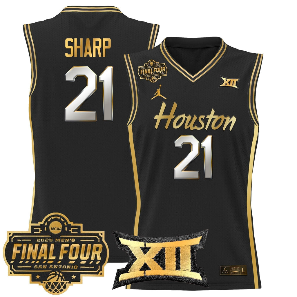 HOU 2025 Final Four Patch Basketball Jersey - Stitched product image 32