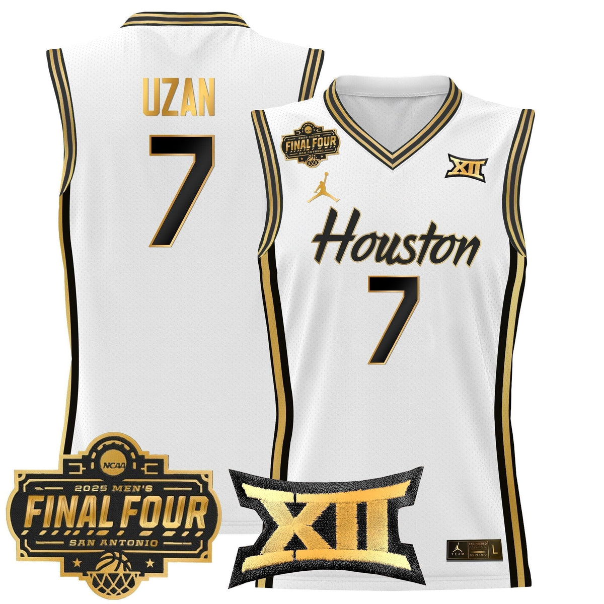 HOU 2025 Final Four Patch Basketball Jersey - Stitched product image 38