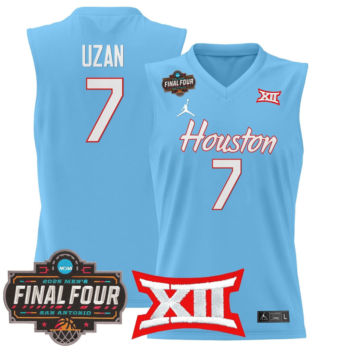 HOU 2025 Final Four Patch Basketball Jersey - Stitched product image 2