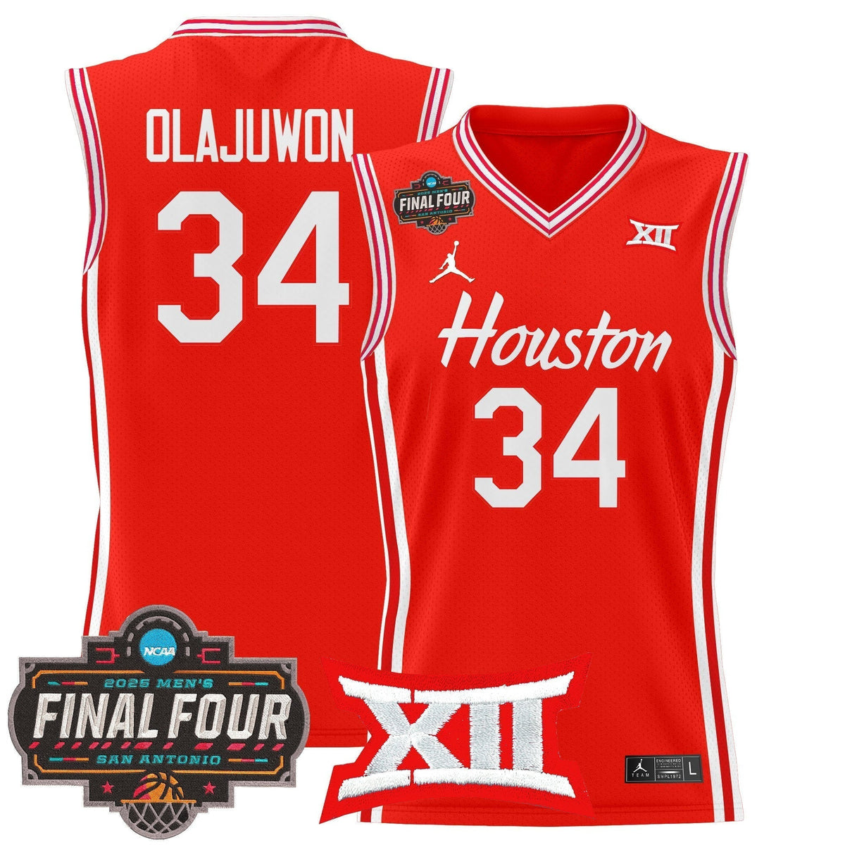 HOU 2025 Final Four Patch Basketball Jersey - Stitched product image 27