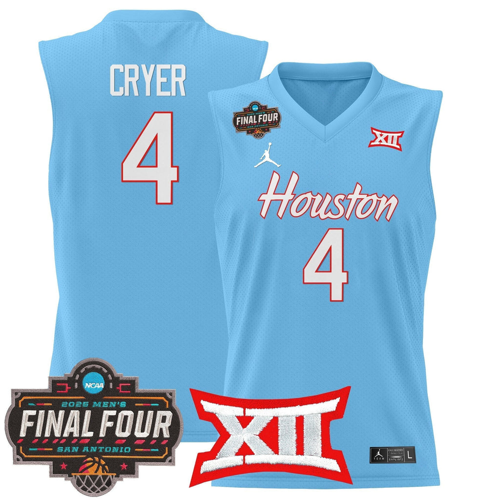 HOU 2025 Final Four Patch Basketball Jersey - Stitched product image 15