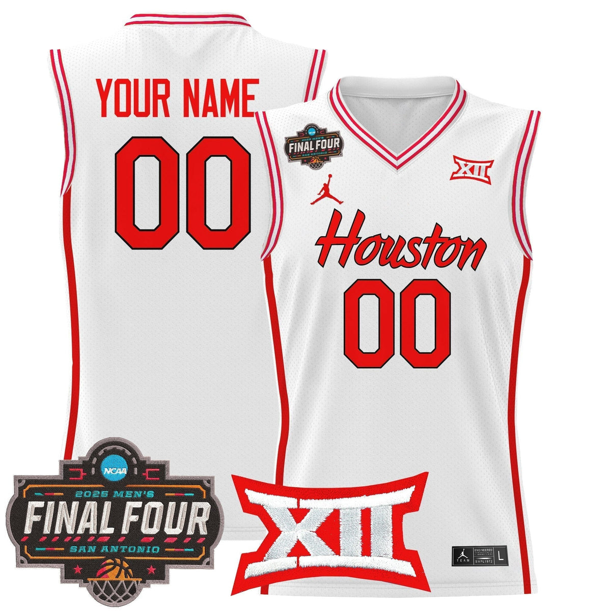HOU 2025 Final Four Patch Basketball Custom Jersey product image 1