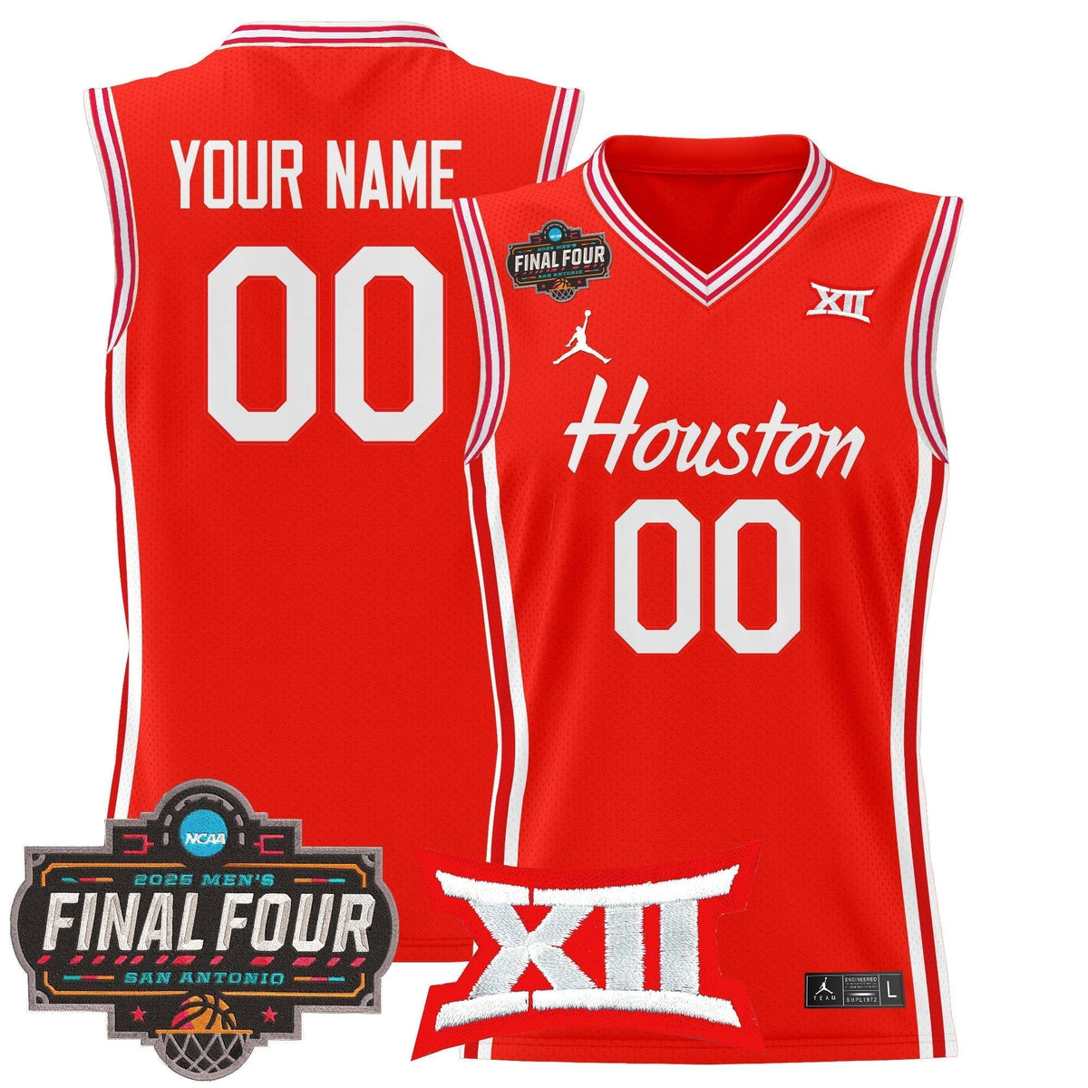 HOU 2025 Final Four Patch Basketball Custom Jersey product image 4