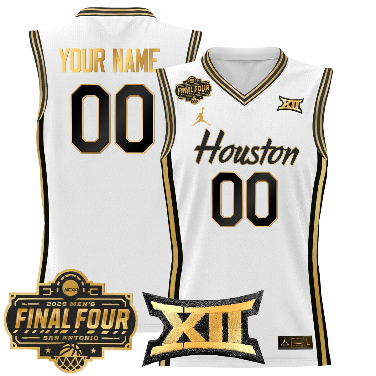 HOU 2025 Final Four Patch Basketball Custom Jersey product image 6