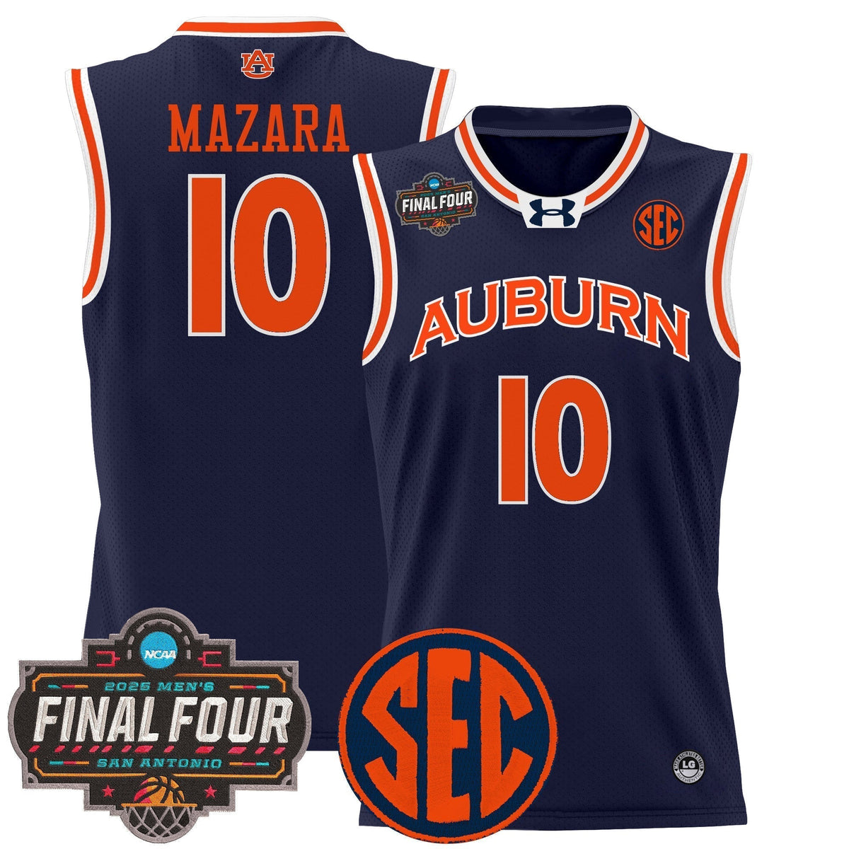 AUB 2025 Final Four Patch Lightweight Basketball Jersey product image 4