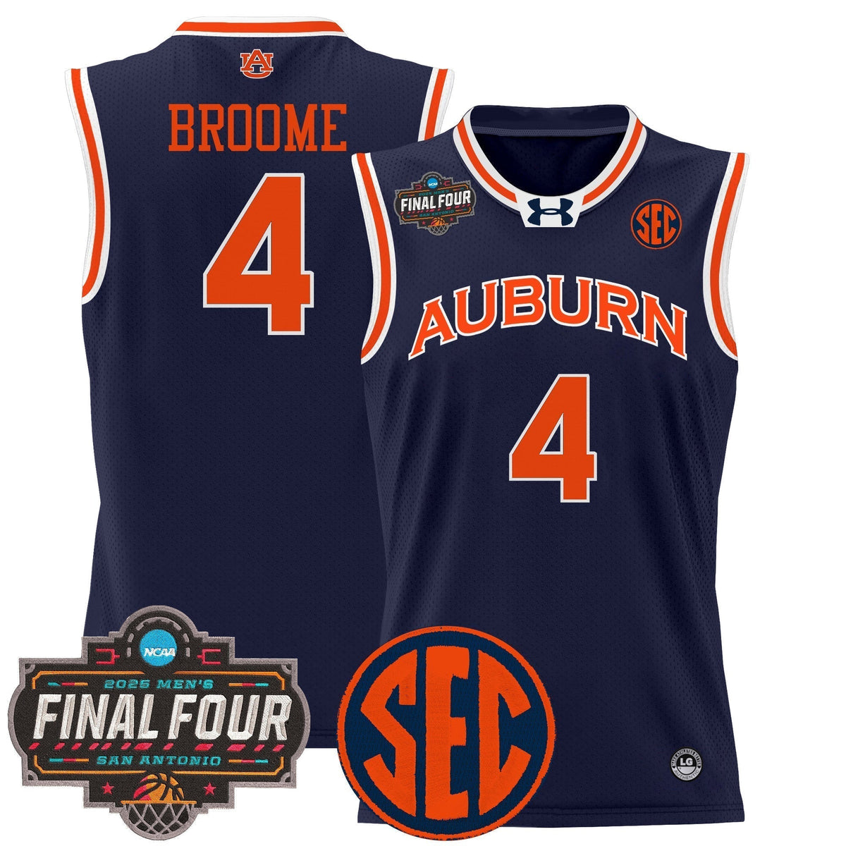 AUB 2025 Final Four Patch Lightweight Basketball Jersey product image 17