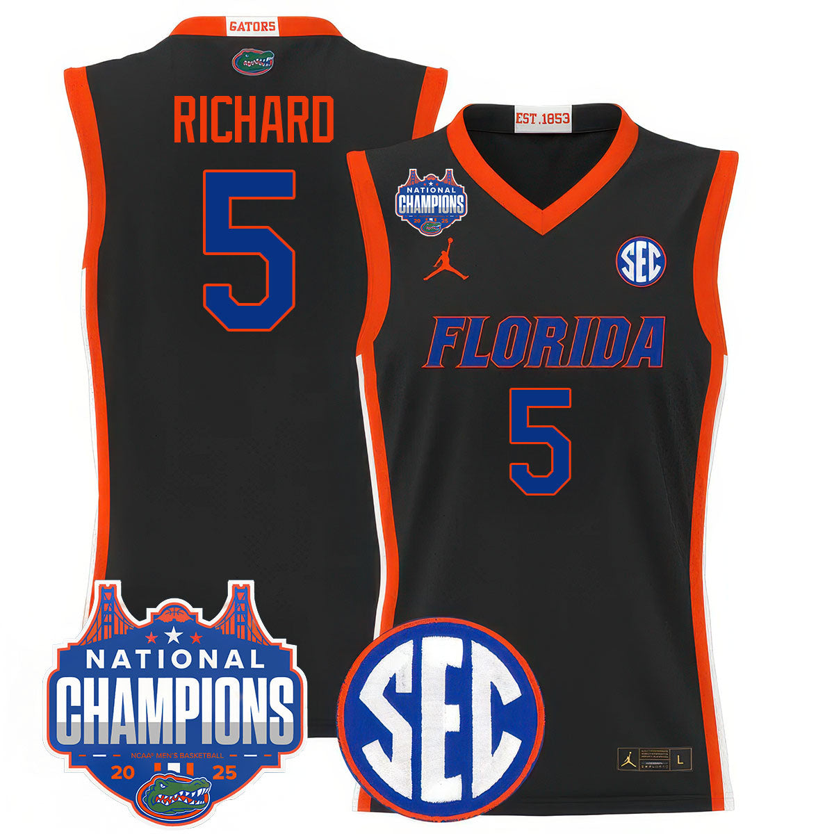 UF 2025 National Champions Basketball Jersey - Stitched product image 30