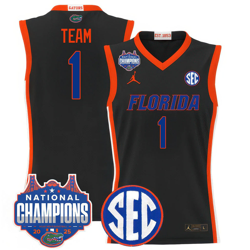 UF 2025 National Champions Basketball Jersey - Stitched product image 1