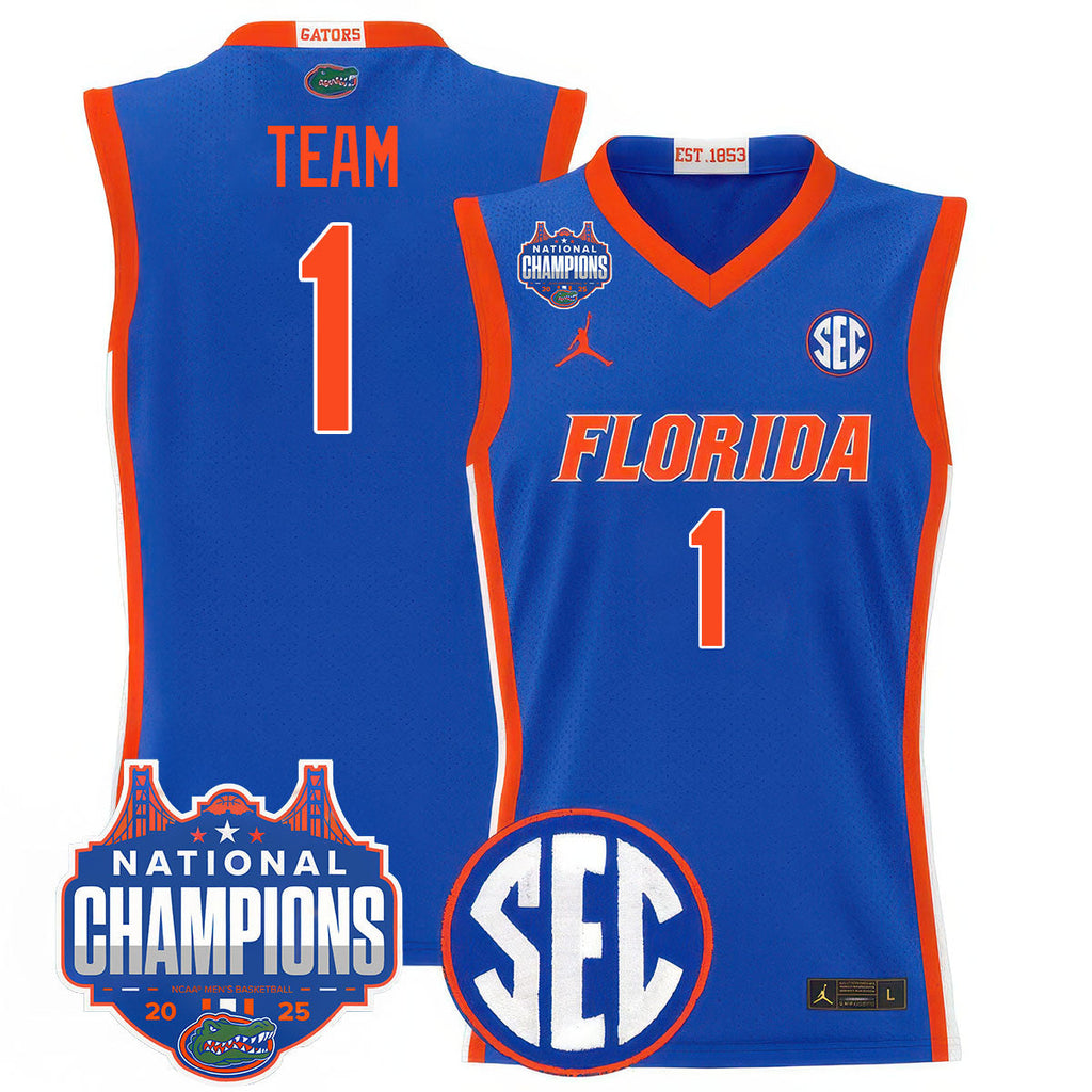 UF 2025 National Champions Basketball Jersey - Stitched product image 8