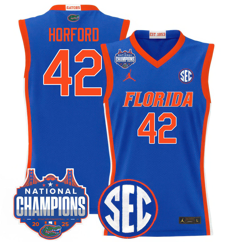 UF 2025 National Champions Basketball Jersey - Stitched product image 4