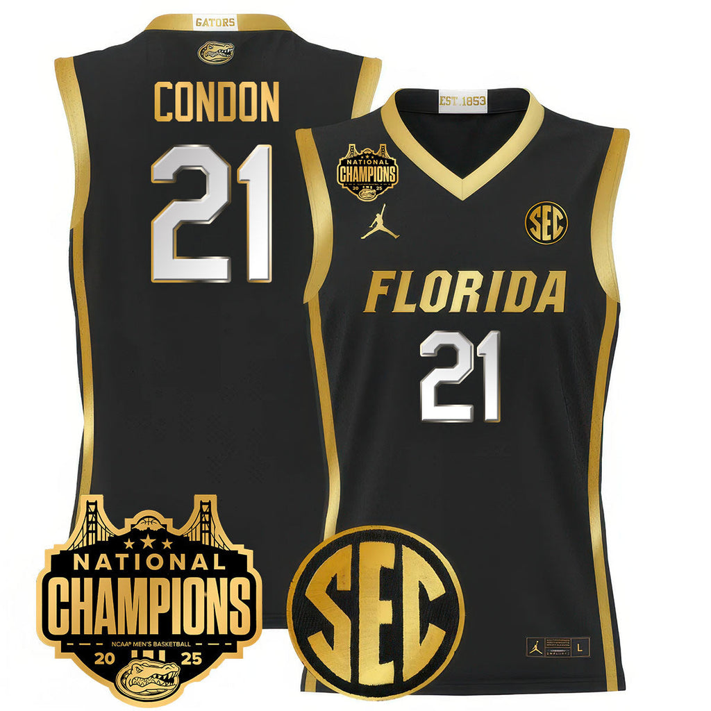 UF 2025 National Champions Basketball Jersey - Stitched product image 9