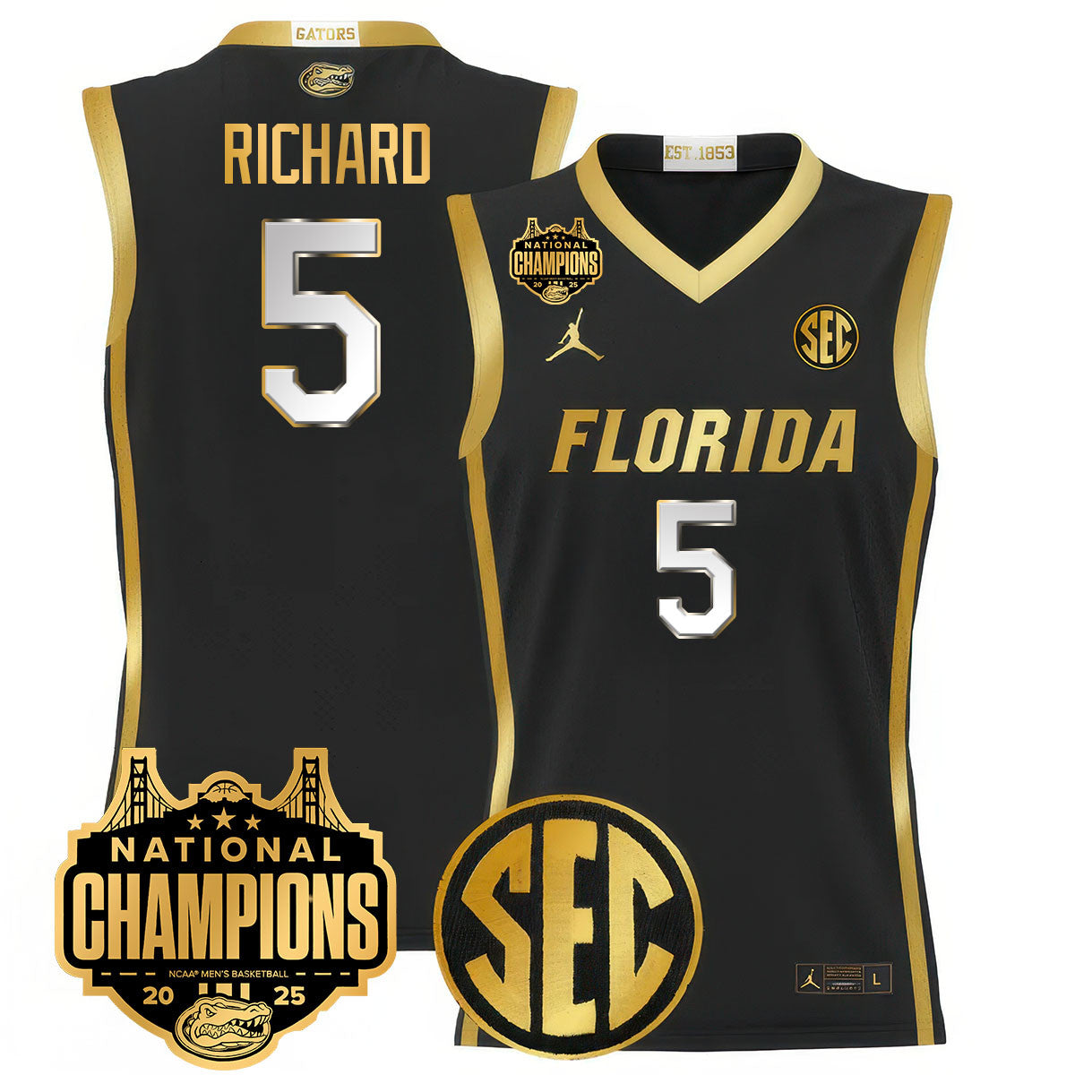 UF 2025 National Champions Basketball Jersey - Stitched product image 20