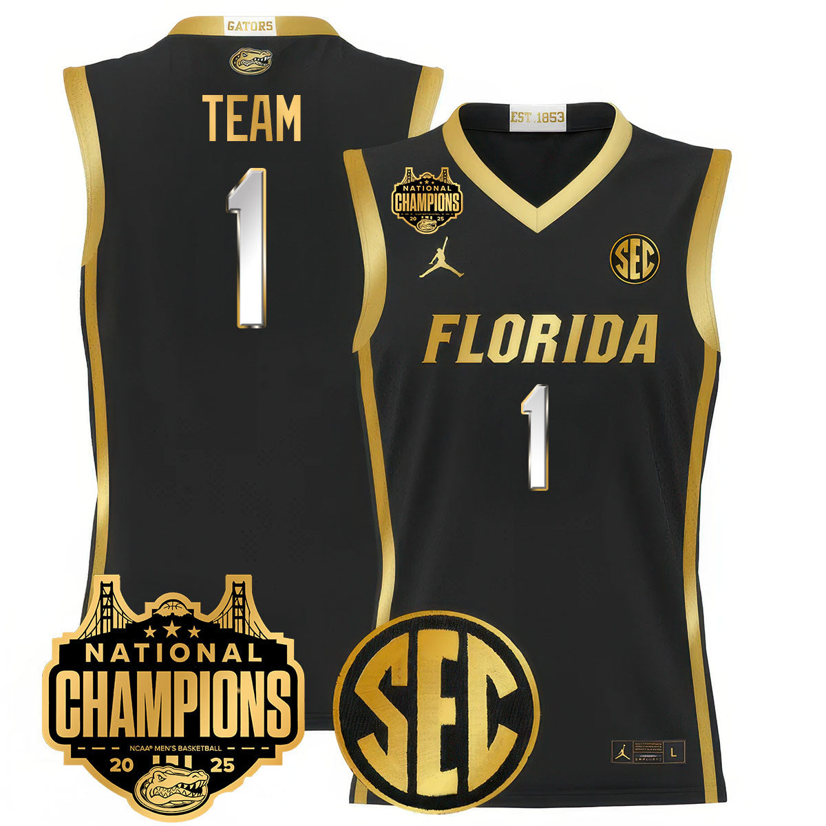 UF 2025 National Champions Basketball Jersey - Stitched product image 22