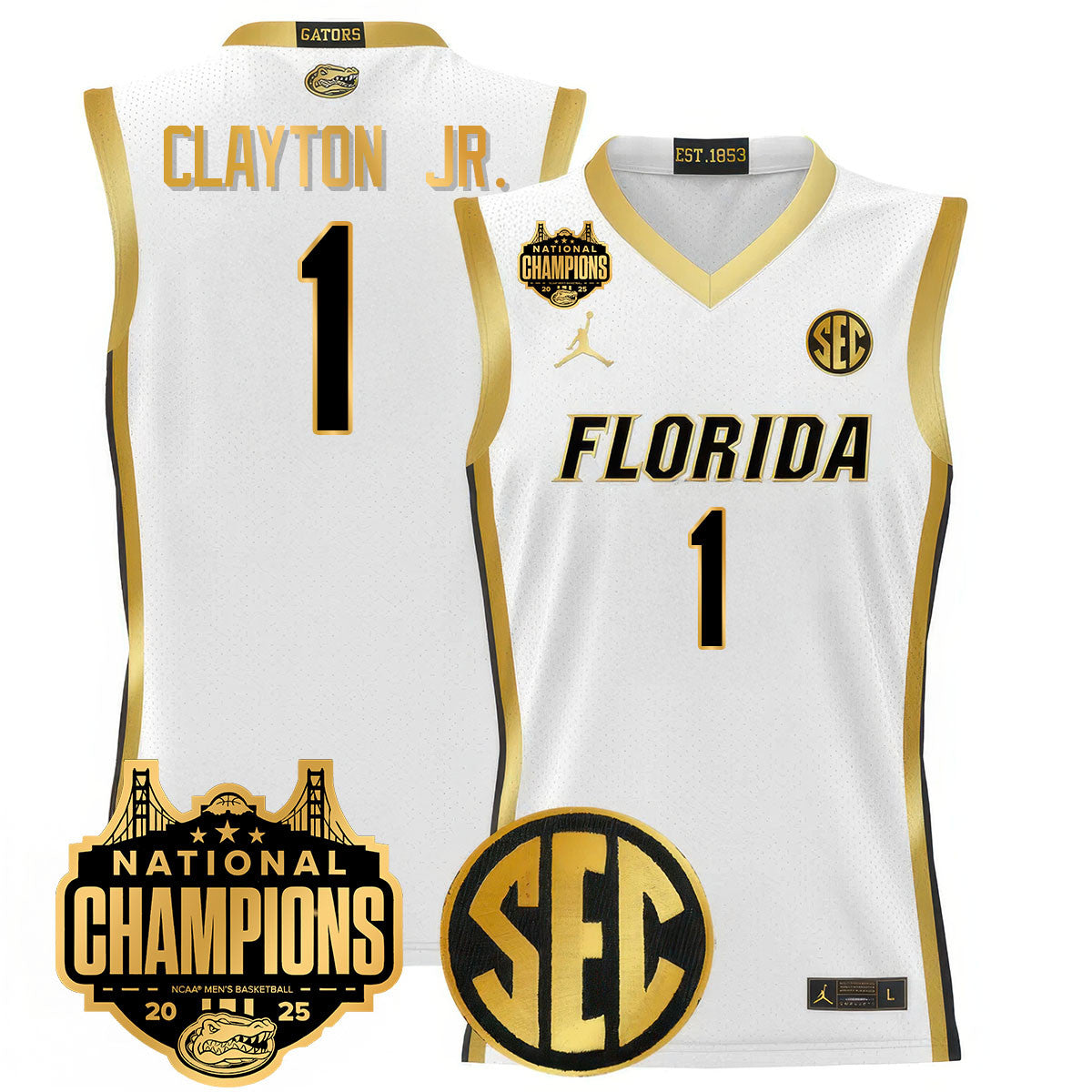 UF 2025 National Champions Basketball Jersey - Stitched product image 29