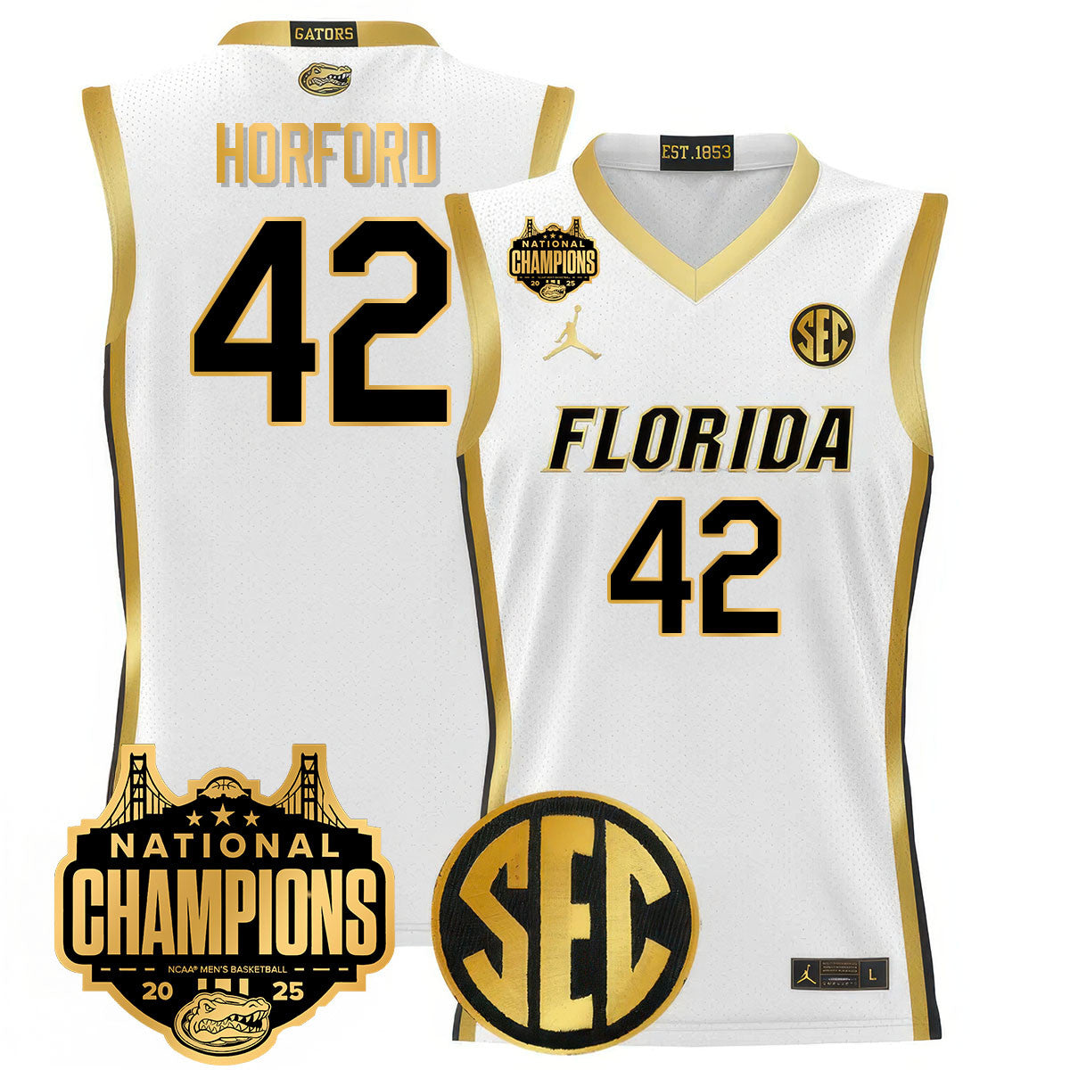 UF 2025 National Champions Basketball Jersey - Stitched product image 26