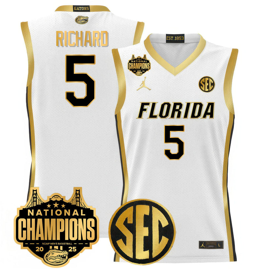 UF 2025 National Champions Basketball Jersey - Stitched product image 33
