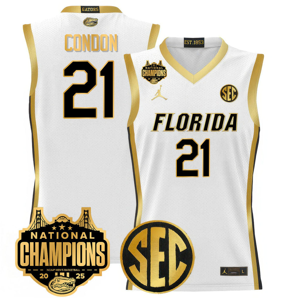 UF 2025 National Champions Basketball Jersey - Stitched product image 24