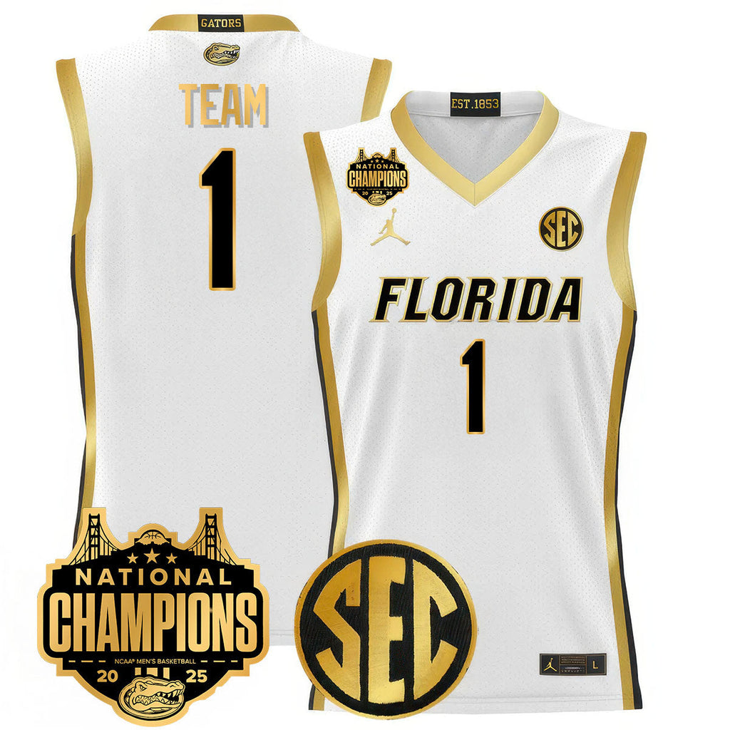UF 2025 National Champions Basketball Jersey - Stitched product image 35