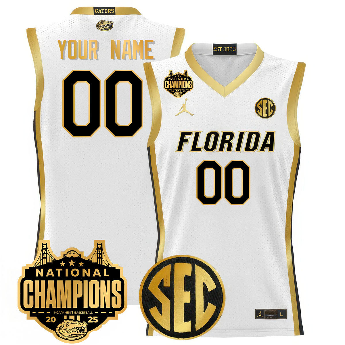 Custom Name/Gender UF 2025 National Champions Basketball product image 3