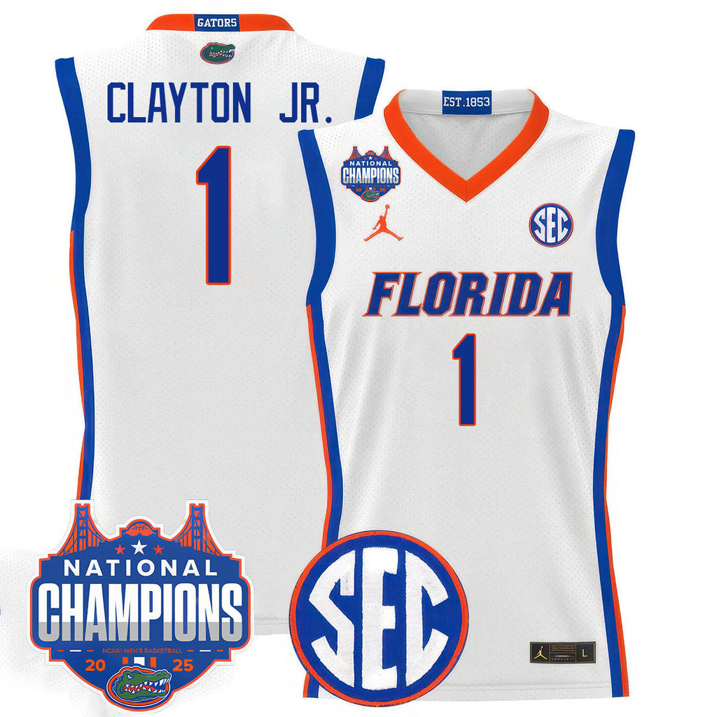 UF 2025 National Champions Basketball Jersey - Stitched product image 13
