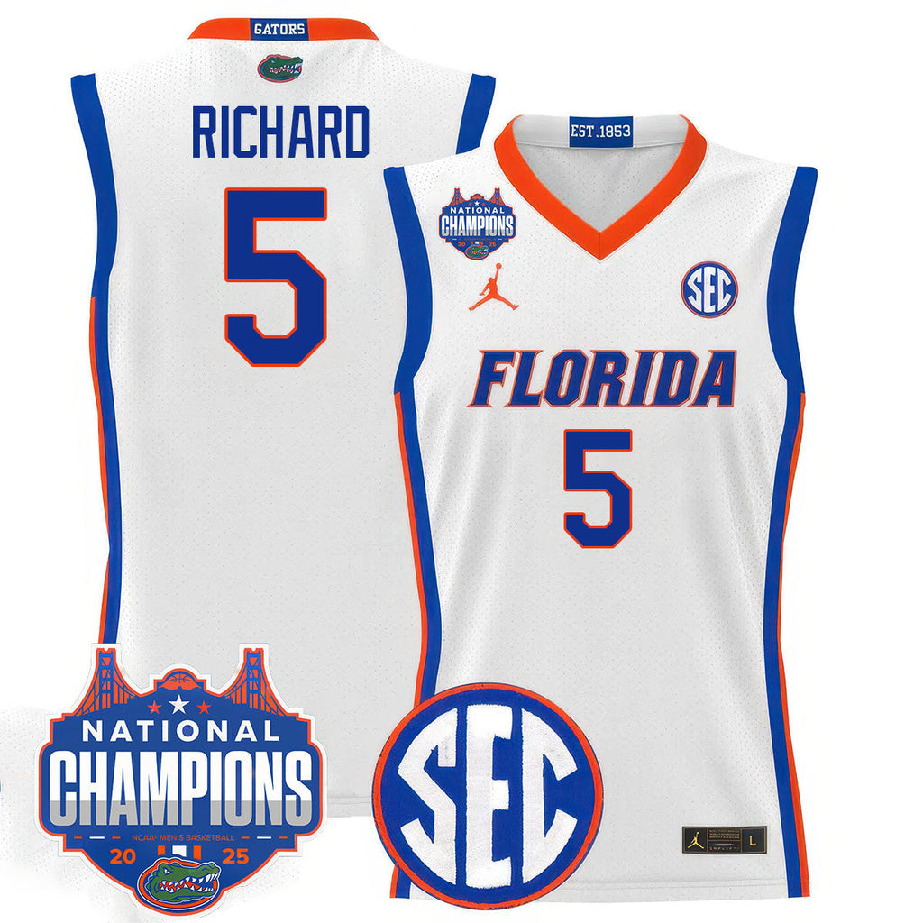 UF 2025 National Champions Basketball Jersey - Stitched product image 17