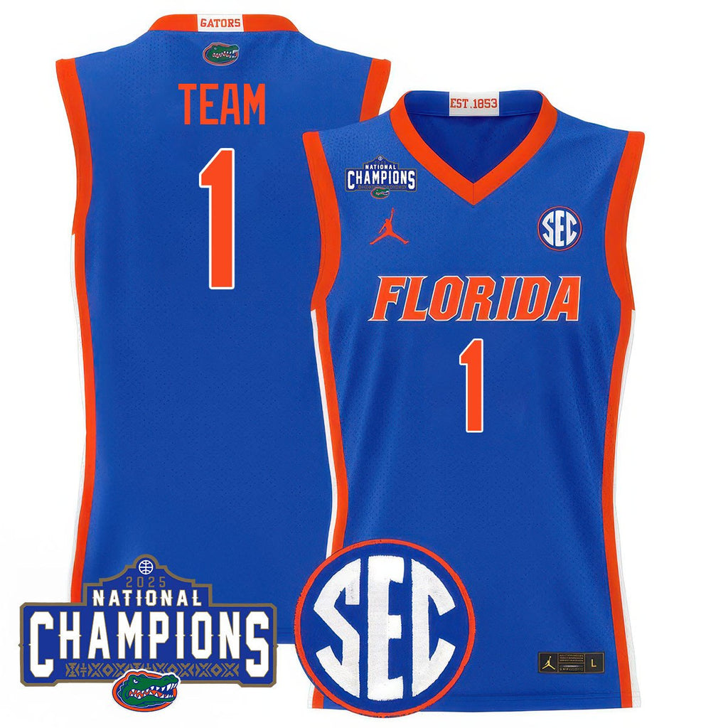 UF 2025 National Champions Basketball Jersey N1 - Stitched product image 1